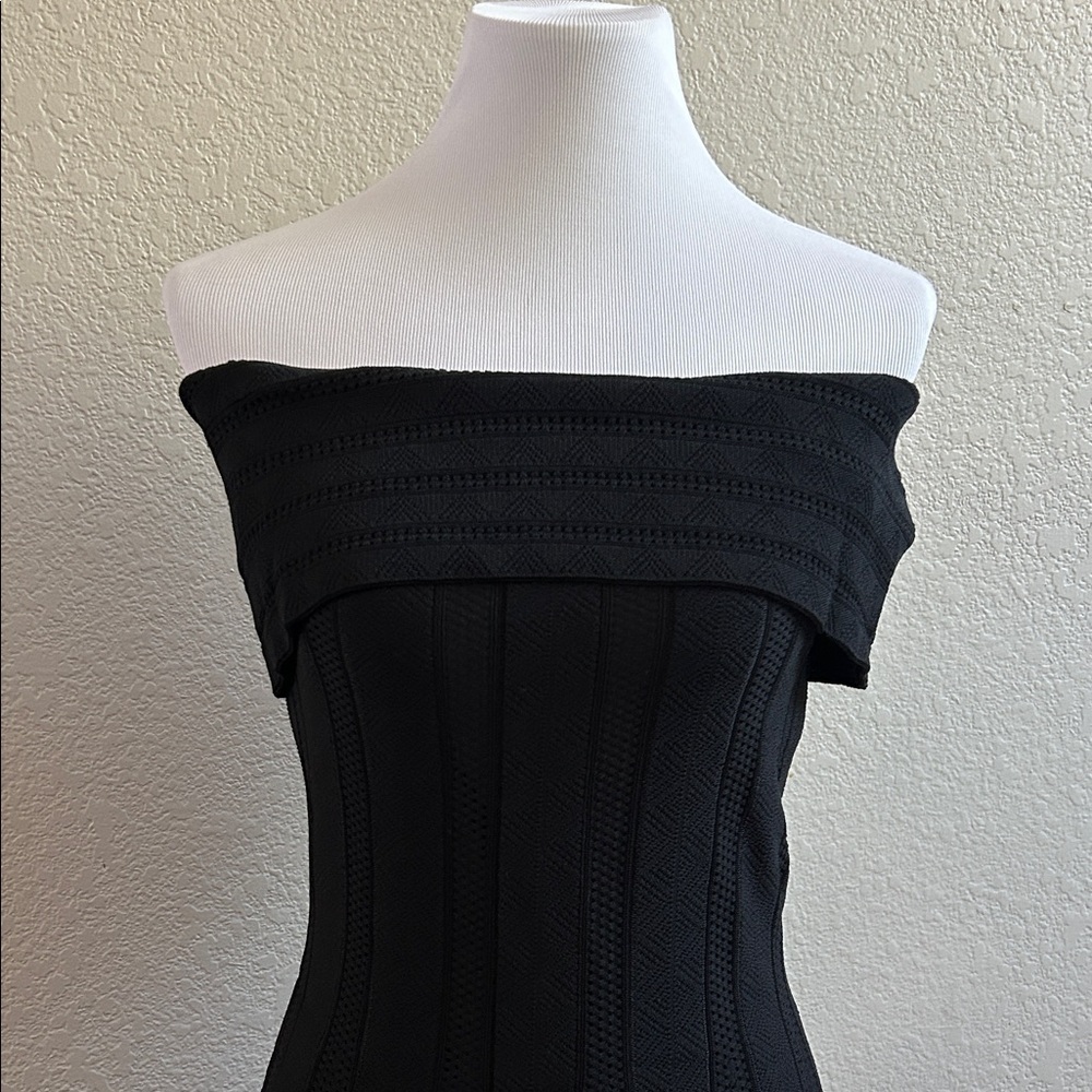 NWT Etcetera Spellbound Black Off-Shoulder Dress - Picture 3 of 9
